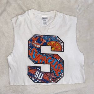 Syracuse university cropped gameday muscle tee